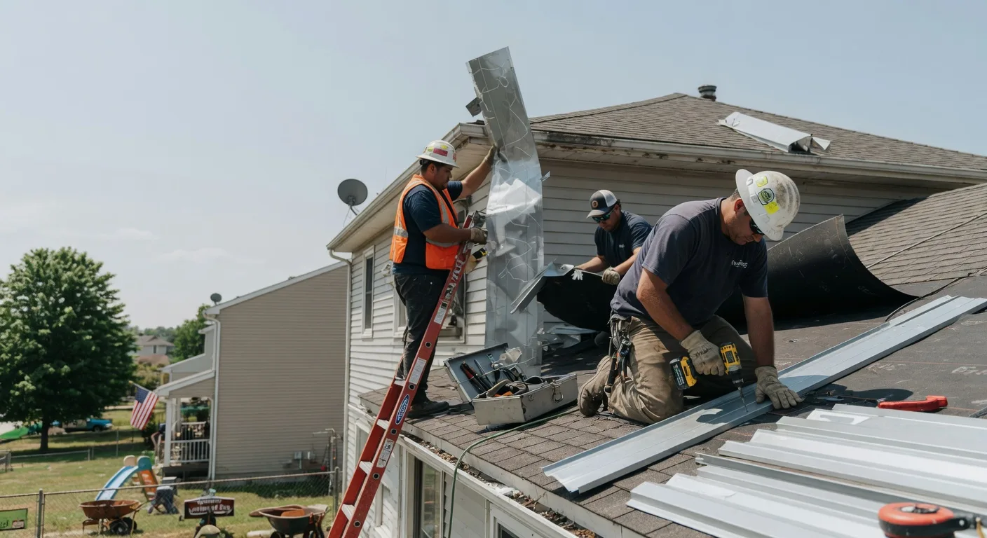 Metal Roof Repair in Herrick Center, PA